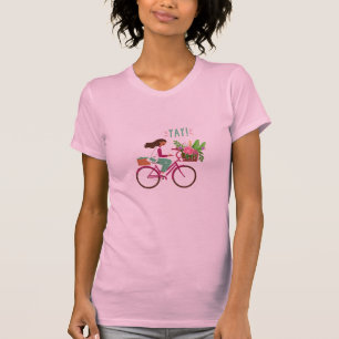 "YAY – T-Shirt Femme Cycliste Personnalisable pour