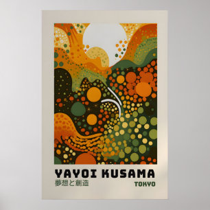 Yayoi Kusama Impression - Art mural japonais - Mur