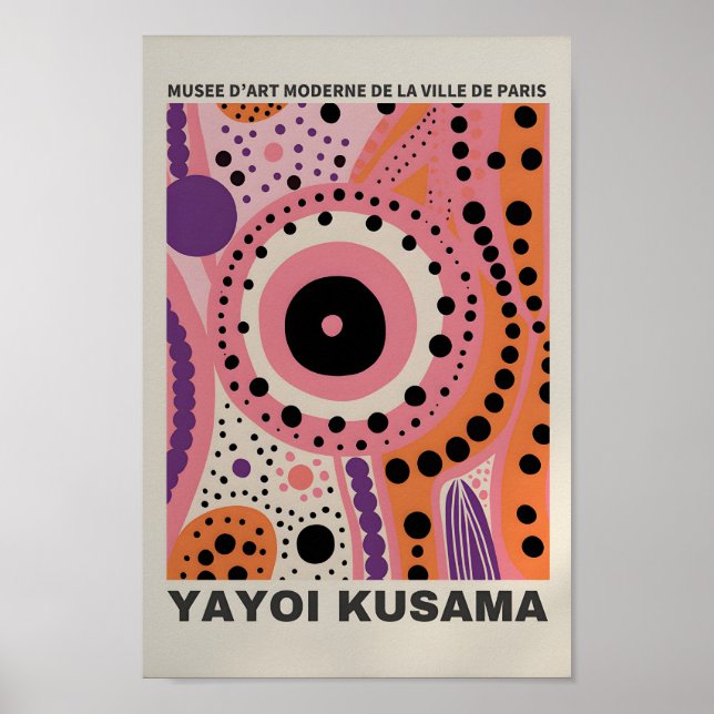 Yayoi Kusama Inspiré Art Abstrait Impression (Devant)