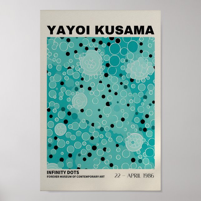 Yayoi Kusama Inspiré Art Abstrait Impression (Devant)