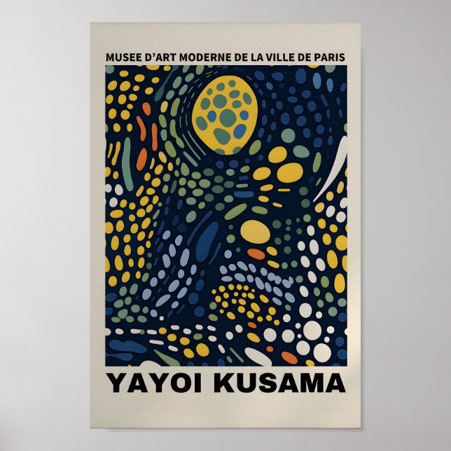 Yayoi Kusama Inspiré Art Abstrait Impression (Devant)