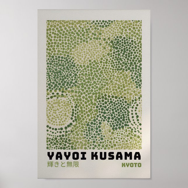 Yayoi Kusama Inspiré Art Abstrait Impression (Devant)
