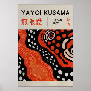 Yayoi Kusama Inspiré Art Abstrait Impression
