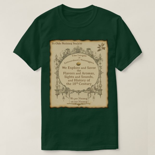 Ye Olde Nutmegger Burned Edges T-Shirt (Design devant)