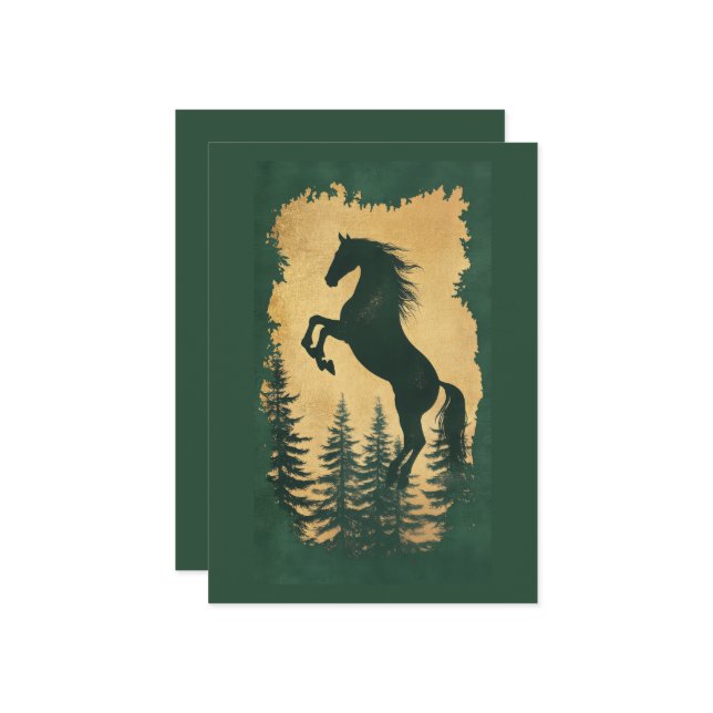 Year of the Horse 2026 Invitation (Personalize) (Devant/Arrière en situation)