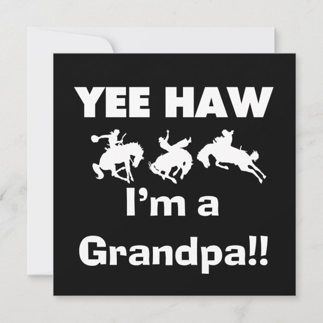 Yee Haw Je suis un grand-père T-shirts et cadeaux (Devant)