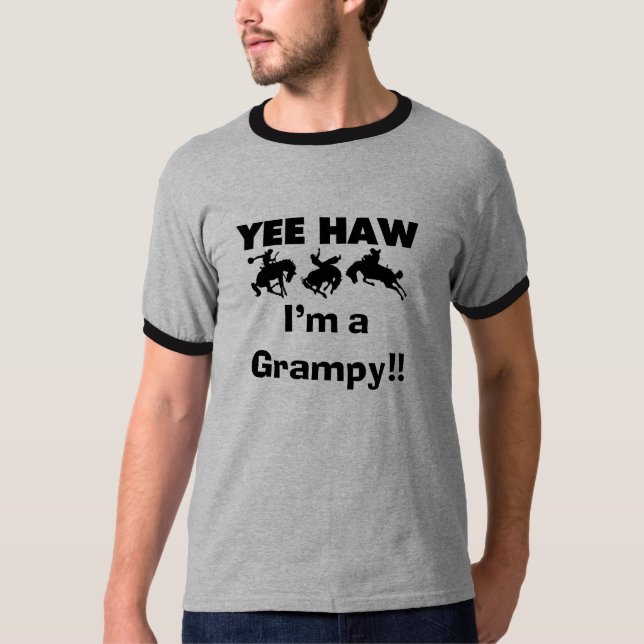 Yee Haw Je suis un T-shirts Grampy et des cadeaux (Devant)