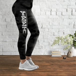 Yeet Black Stealth Camouflage Leggings<br><div class="desc">An elegant,  textured stealth camouflage pattern in black. Logo design by Piotr Kowalczyk © First published: 05.01.2023.</div>