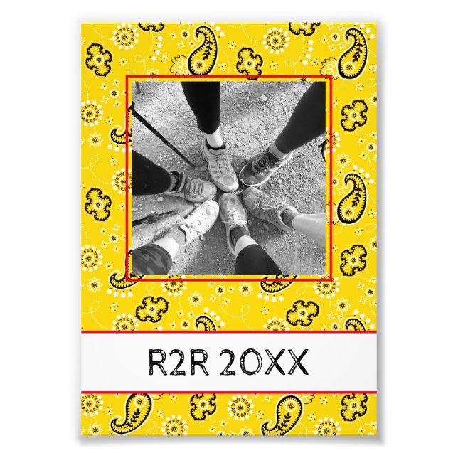 Yellow Bandana Adventure Photo Fun (Devant)