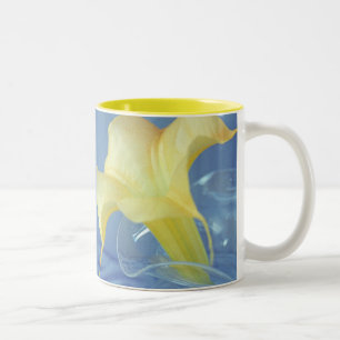 Yellow Datura Flower Photo Art Café Mugs