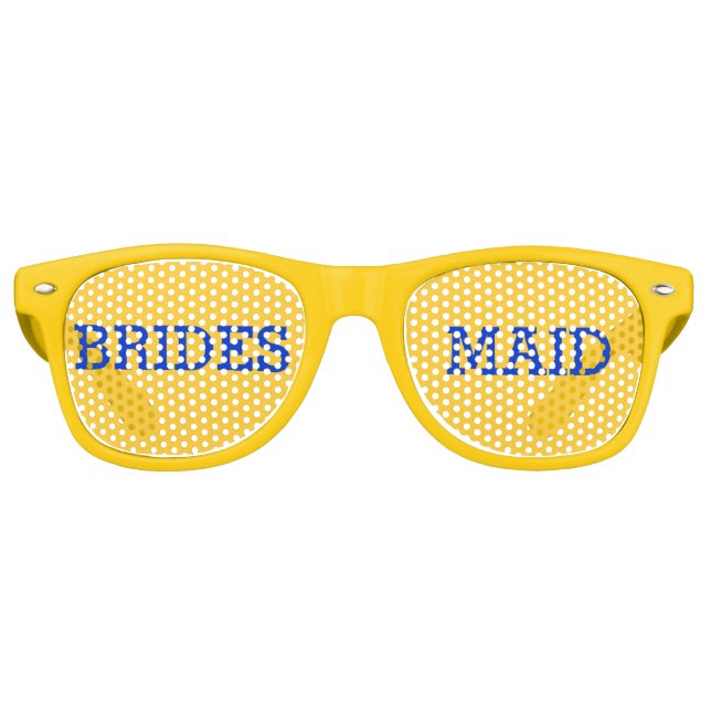 Yellow et Blue Bridesmaid Party Lunettes de vue (Devant)