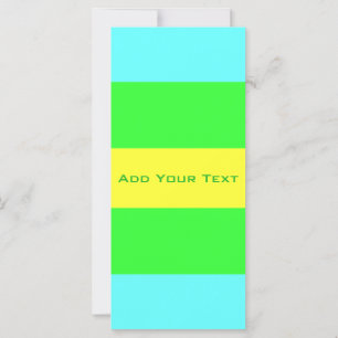 Yellow, Green, Blue Wide Stripes by Shirley Taylor