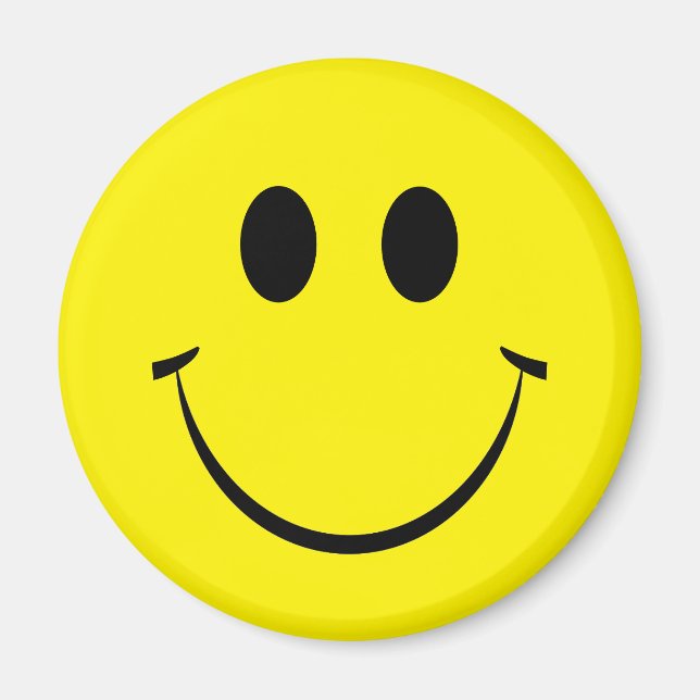 Yellow Happy Face Magnet (Devant)
