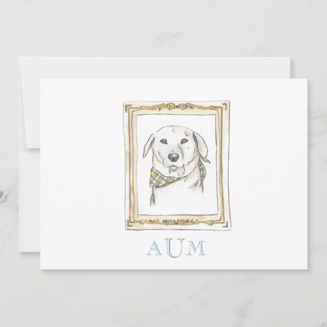 Yellow Lab Faire-part stationnaire (Devant)