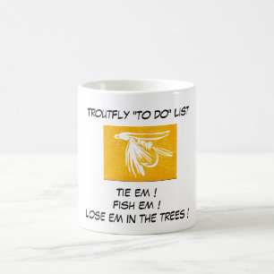 "Yellow Midge - Truite Voler "To Do List" Mug