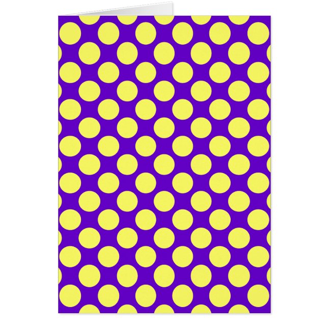 Yellow Polka Dots With Purple Background (Devant)