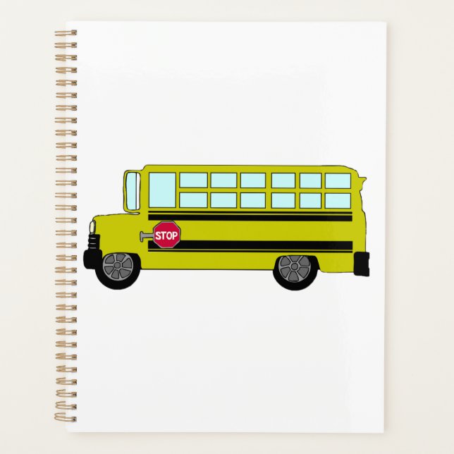 Yellow School Bus with Stop Sign (Devant)