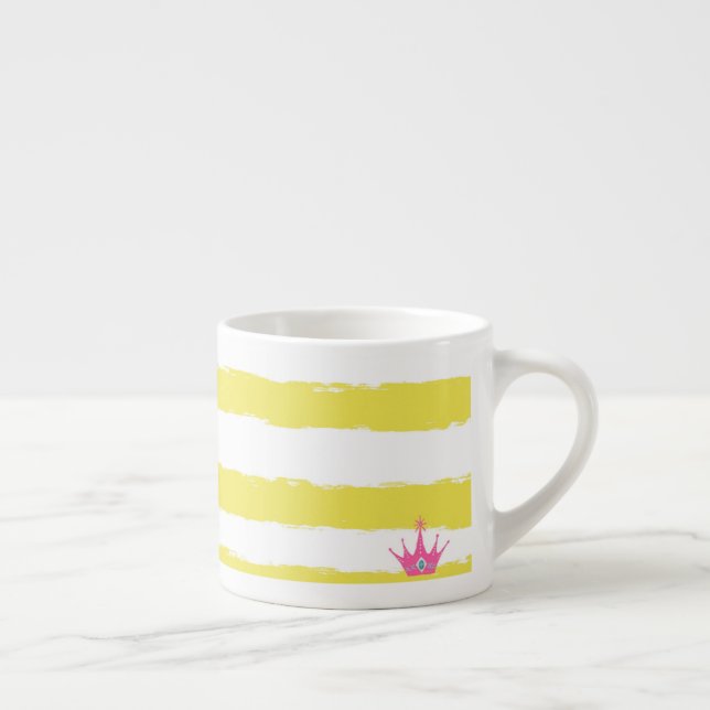 Yellow stripes and a pink crown Specialty Mug (Droite)