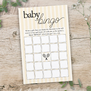 Yellow Tennis Preppy Chic Baby shower Jeu