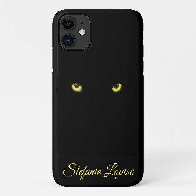 Yellow Wolf Eyes Coque-Mate coque iphone (Dos)