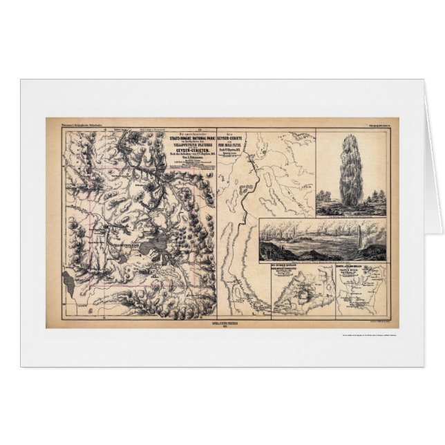 Yellowstone en affiche allemande 1871 (Devant horizontal)