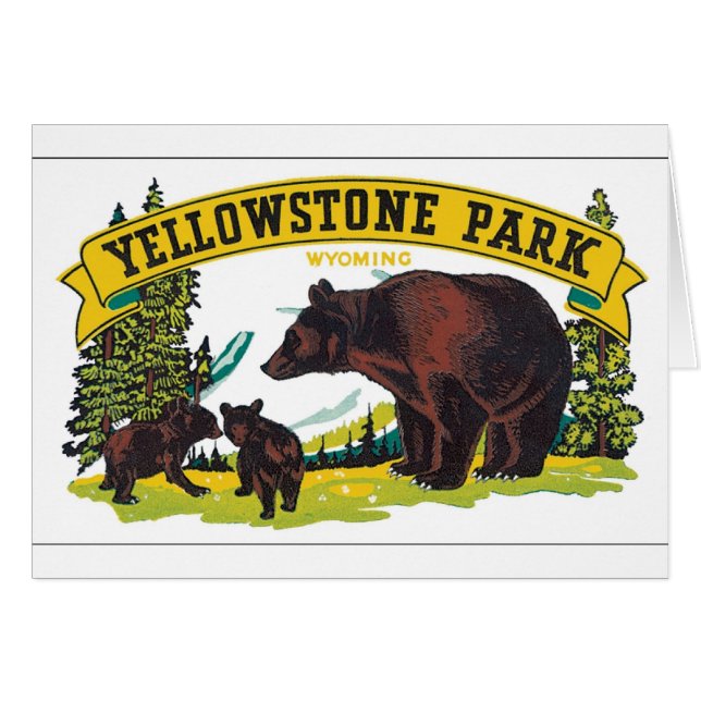 Yellowstone Park, Wyoming (Devant horizontal)