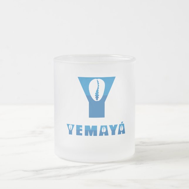 Yemaya a gelé une tasse de verre pour le thé ou le (Centre)