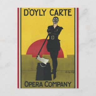 Yeoman of the Guard Vintage Opera Poster Carte pos