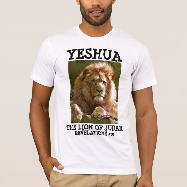 YESHUA JESUS LION DE T-shirts JUDAH (Devant)