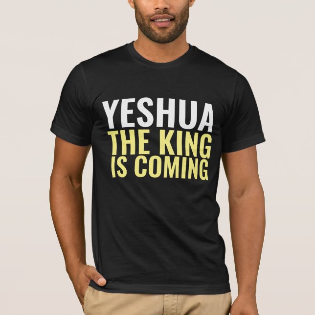 YESHUA LE ROI VIENT JÉSUS T-SHIRTS (Devant)