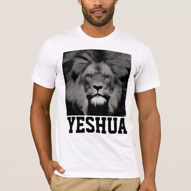 YESHUA, LION DE JUDAH T-SHIRTS (Devant)