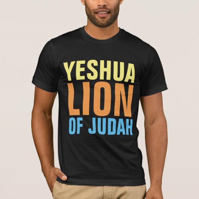 YESHUA LION DE T-shirts JUDAH (Devant)