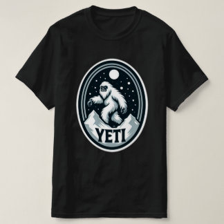 Yeti Voyage Autour D'Un T-shirt Mont De Neige