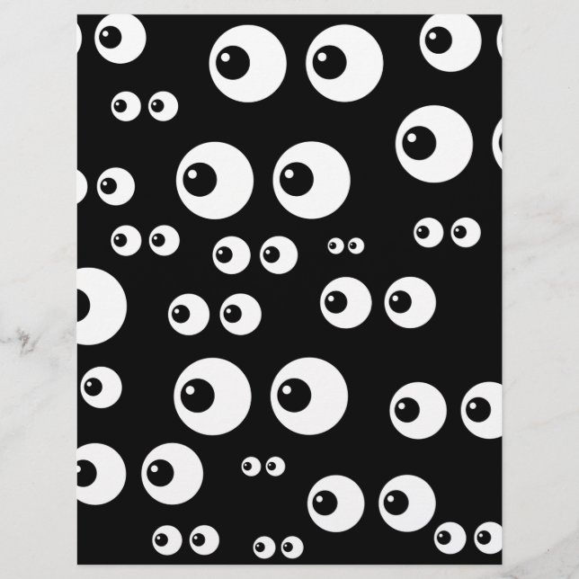 yeux blancs noirs (Devant)