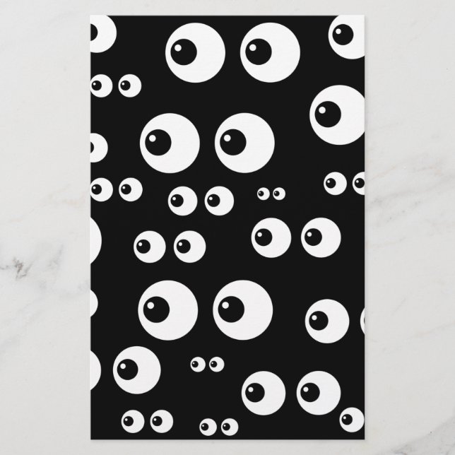 yeux blancs noirs (Devant)