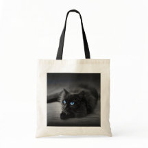 Yeux Bleus de Minuit - Sac Cabas Économique Chat N