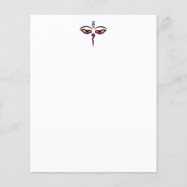 Yeux de sagesse de Bouddha - Les yeux du temple Bo (Devant)