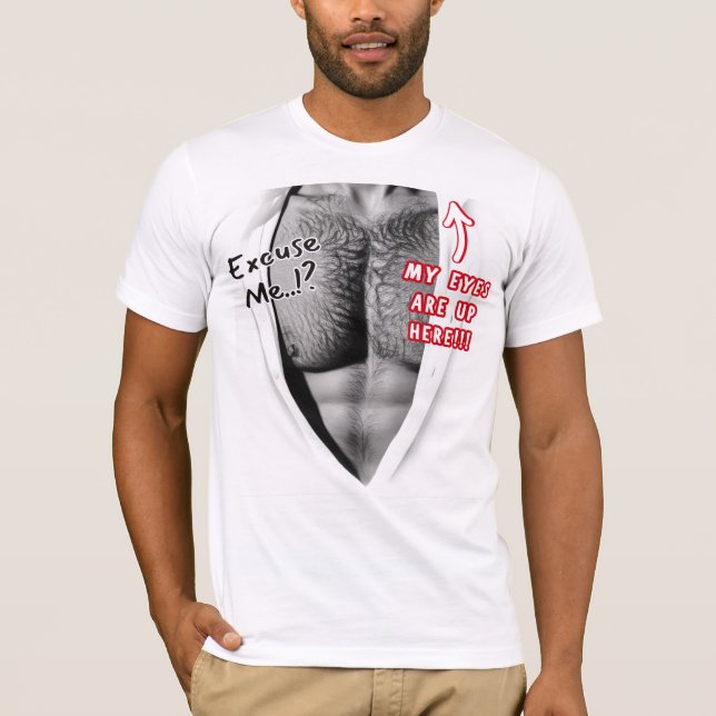 Yeux en haut ici drôle blanc (Devant)