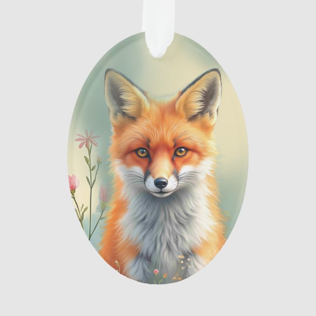 Yeux saisissants d'un renard roux rusé   (dos)