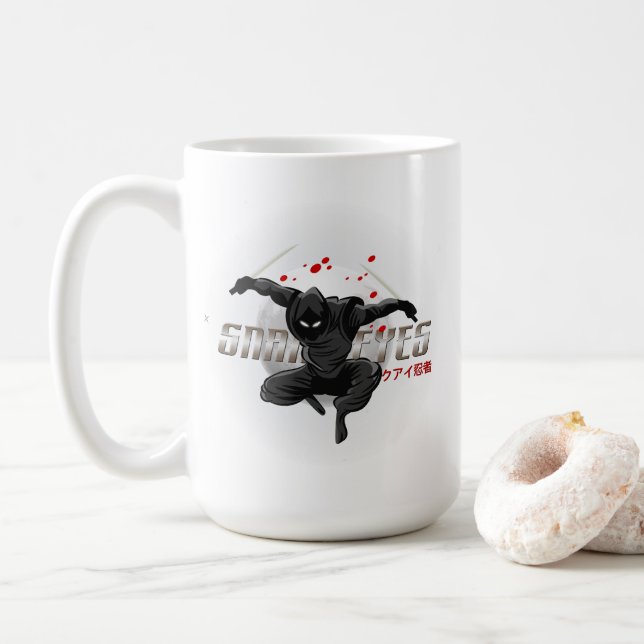 Yeux serpent Ninja | Mug classique 15# (Avec donut)