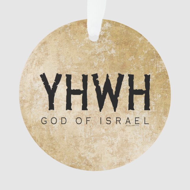 YHWH (Jehovah) Dieu d'Israël (devant)