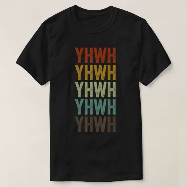 YHWH YHWH Yahweh T-shirt hébreu (Design devant)