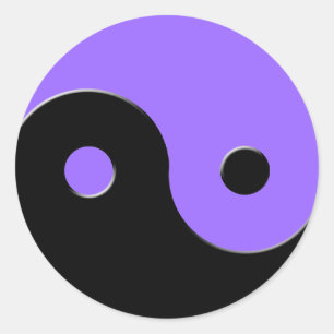 Yin et autocollants asiatiques de symbole de Yang