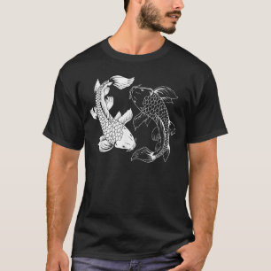 Yin Et Yang Japonais Koi Fish T-Shirt