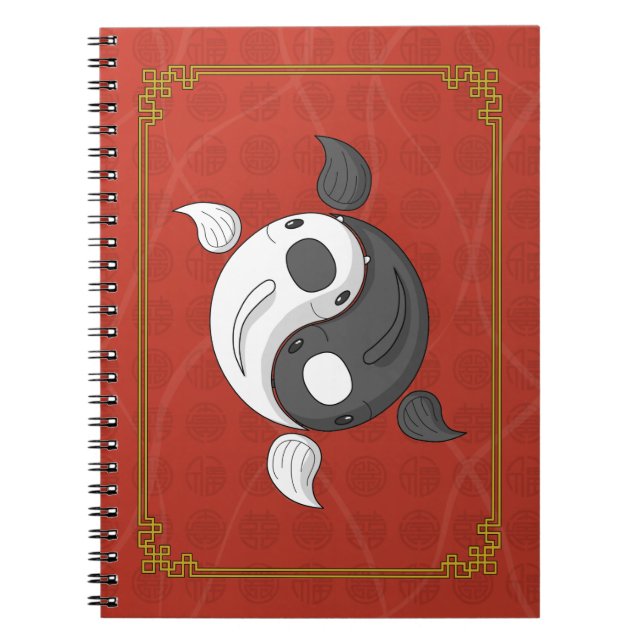 Yin et Yang le cahier des carpes koï (Devant)