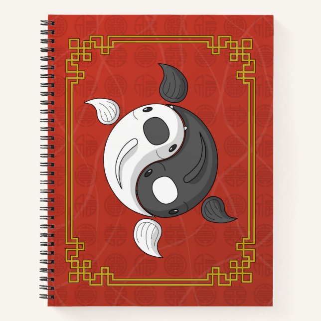 Yin et Yang le Carnet de la spirale de Koi (Devant)
