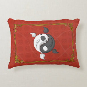 Yin et Yang, le Coussin de l'accent de Koi