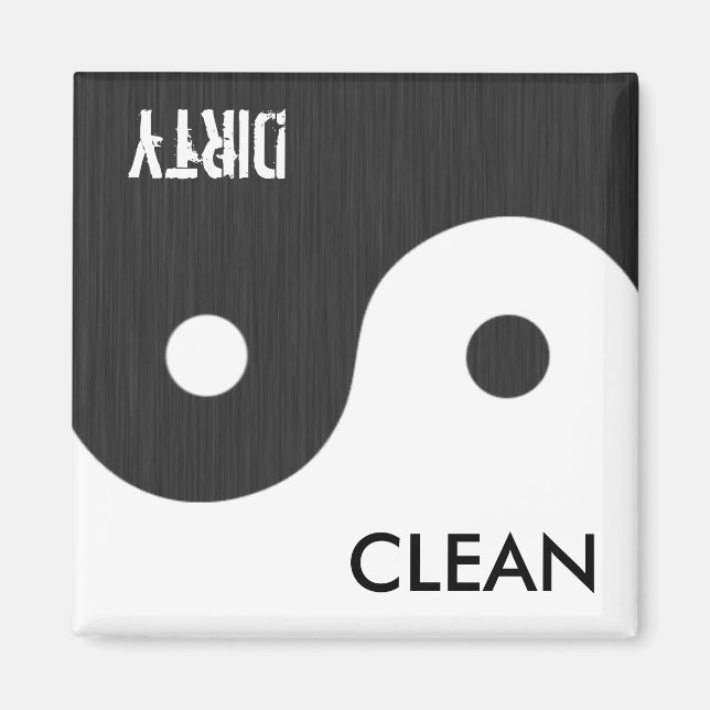 Yin et Yang Nettoyant / Aimant à lave-vaisselle (Devant)
