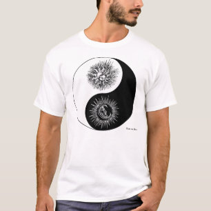 Yin et yang signent - Sun contre le T-shirt de