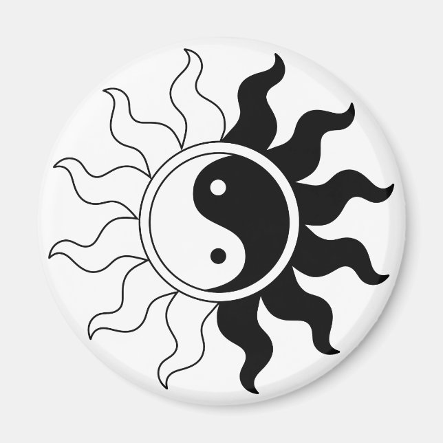 Yin yang aimant solaire (Devant)